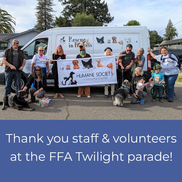 Thank you staff & volunteers at theFFA Twilight parade!