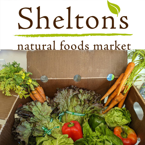 Doação para o mercado de alimentos naturais de Shelton