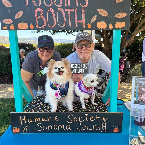 the Kissing Booth at St. Francis winery